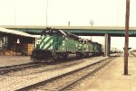 Westbound intermodal waits for new crew
